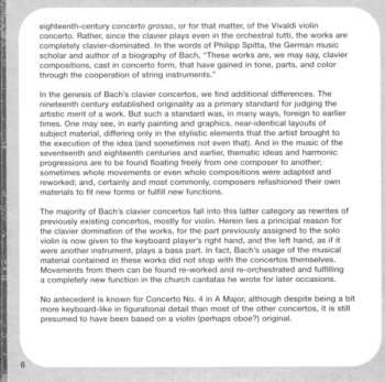 CD Johann Sebastian Bach: Piano Concertos Nos. 1, 4 & 5