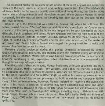 CD Grachan Moncur III Octet: Exploration