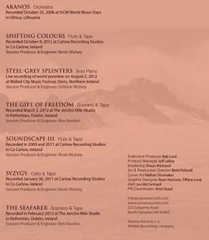 CD Gráinne Mulvey: Akanos & Other Works