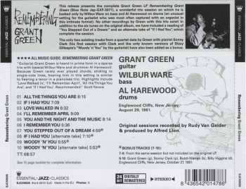 CD Grant Green: Remembering
