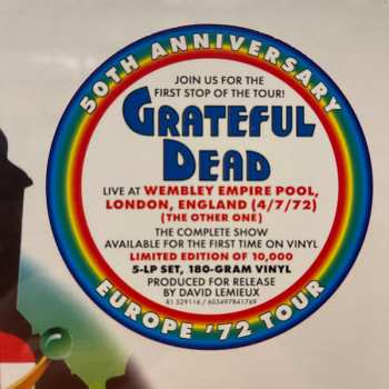 5LP/Caja The Grateful Dead: Wembley Empire Pool, London, England 4/7/72 LTD