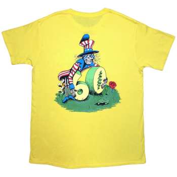 Mercancía Grateful Dead: Grateful Dead Unisex T-shirt: Rose Pose Yellow (back Print) (medium) M