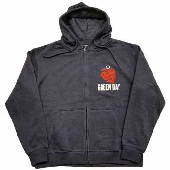 Mercancía Green Day: Green Day Unisex Zipped Hoodie: American Idiot (back Print) (small) S