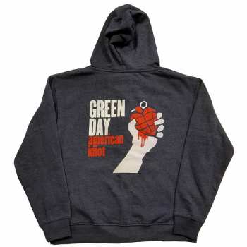 Mercancía Green Day: Green Day Unisex Zipped Hoodie: American Idiot (back Print) (small) S