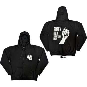 Mercancía Green Day: Green Day Unisex Zipped Hoodie: American Idiot The Musical (back Print) (small) S