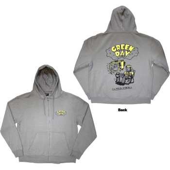 Mercancía Green Day: Green Day Unisex Zipped Hoodie: Longview Doodle (back Print) (small) S