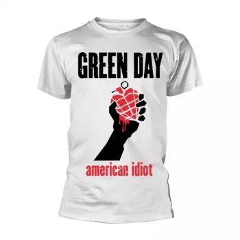 Álbum Green Day: Camiseta American Idiot Heart (white)