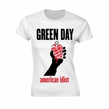 Merch Green Day: Camiseta Mujeres American Idiot Heart (white)