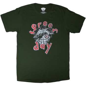 Mercancía Green Day: Green Day Unisex T-shirt: Eye Patch (green) (small) S