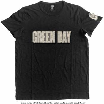 Merch Green Day: Bordado Camiseta Logo Green Day & Grenade 
