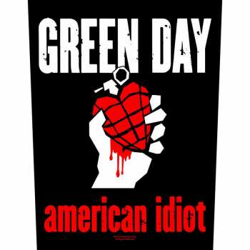 Merch Green Day: Aplicación en la espalda American Idiot