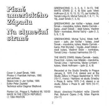 CD Greenhorns: Písně Amerického Západu - Na Sluneční Straně