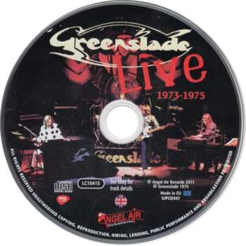 CD Greenslade: Live 1973-1975