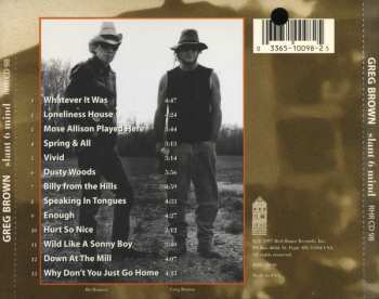CD Greg Brown: Slant 6 Mind
