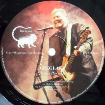 2LP Greg Lake: Live In Piacenza DLX | LTD | NUM