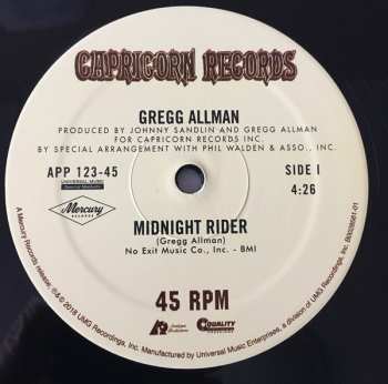 LP Gregg Allman: Midnight Rider / These Days