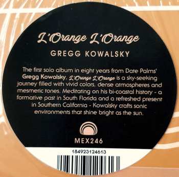 LP Gregg Kowalsky: L'Orange L'Orange