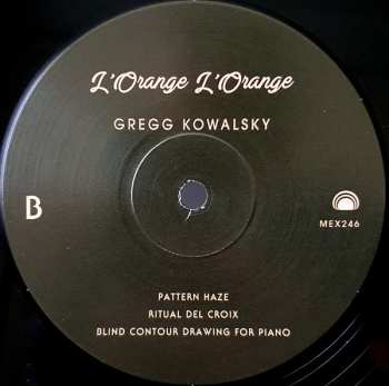 LP Gregg Kowalsky: L'Orange L'Orange