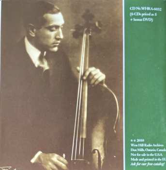 6CD/DVD/Caja Gregor Piatigorsky: The Art Of  (Rare 78s Unissued Studio Recordings, Public Performances And Broadcasts)