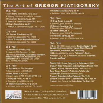 6CD/DVD/Caja Gregor Piatigorsky: The Art Of  (Rare 78s Unissued Studio Recordings, Public Performances And Broadcasts)