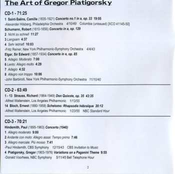 6CD/DVD/Caja Gregor Piatigorsky: The Art Of  (Rare 78s Unissued Studio Recordings, Public Performances And Broadcasts)