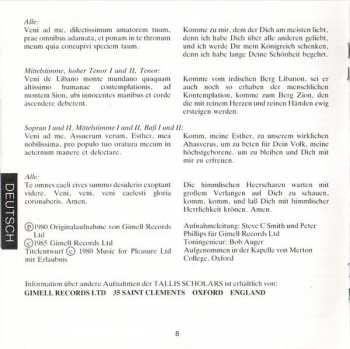 CD Gregorio Allegri: Miserere / Missa Papae Marcelli / Vox Patri Caelestis