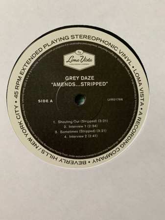 LP Grey Daze: Amends... Stripped