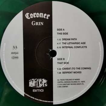 2LP Coroner: Grin CLR