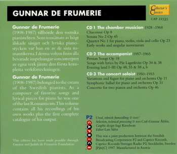 3CD Gunnar De Frumerie:  Frumerie Spelar / Plays Frumerie