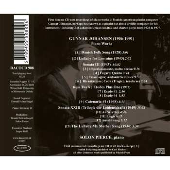 CD Gunnar Johansen: Piano Works