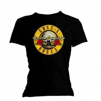 Merch Guns N' Roses: Mujeres Camiseta Classic Bullet Logo Guns N' Roses 