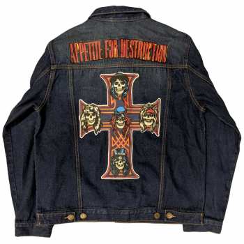 Mercancía Guns N' Roses: Guns N' Roses Unisex Denim Jacket: Appetite For Destruction (back Print) (small) S