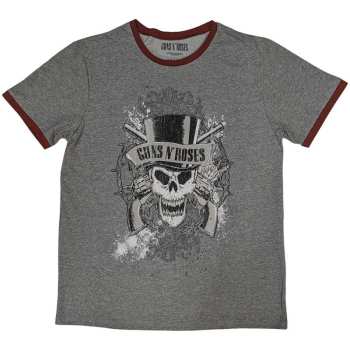 Merch Guns N' Roses: Ringer Camiseta Faded Skull
