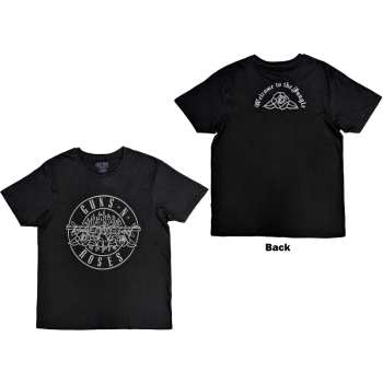 Mercancía Guns N' Roses: Guns N' Roses Unisex T-shirt: Classic Bullet Mono (back Print) (small) S