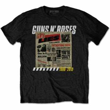 Merch Guns N' Roses: Camiseta Lies Track List 