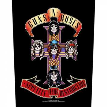 Merch Guns N' Roses: Aplicación en la espalda Appetite For Destruction 