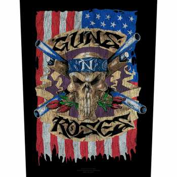 Merch Guns N' Roses: Aplicación en la espalda Flag