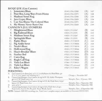 CD Gus Cannon: Complete Recorded Works In Chronological Order: Volume 1 (November 1927 To 20 September 1928)