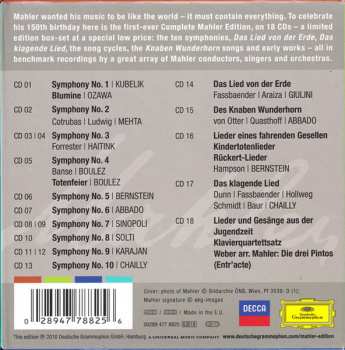 18CD/Caja Gustav Mahler: Gustav Mahler - Complete Edition LTD