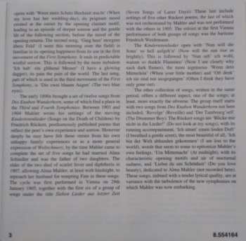 CD Gustav Mahler: Lieder Eines Fahrenden Gesellen - Rückert-Lieder - Kindertotenlieder