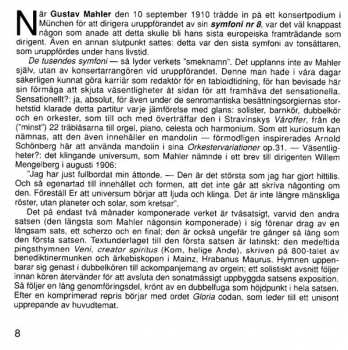 CD Gustav Mahler: Symphony No. 8 in E flat major "Symphony of a Thousand"