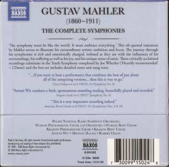 15CD/Caja Gustav Mahler: The Complete Symphonies