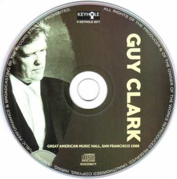 CD Guy Clark: Great American Music Hall, San Francisco 1988
