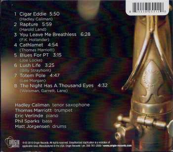 CD Hadley Caliman: Straight Ahead