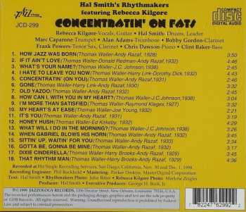 CD Rebecca Kilgore: Concentratin' On Fats