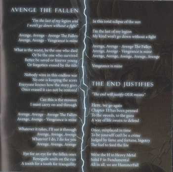 CD HammerFall: Avenge The Fallen