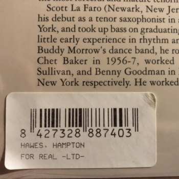 LP Hampton Hawes: For Real! LTD