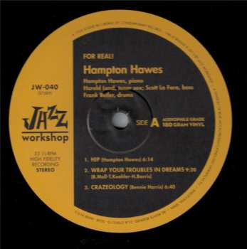 LP Hampton Hawes: For Real! LTD