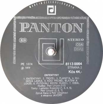 LP Hana A Petr Ulrychovi: Ententýny