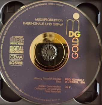 3CD Georg Friedrich Händel: Saul (An Oratorio Or Sacred Drama In 3 Parts (1739))